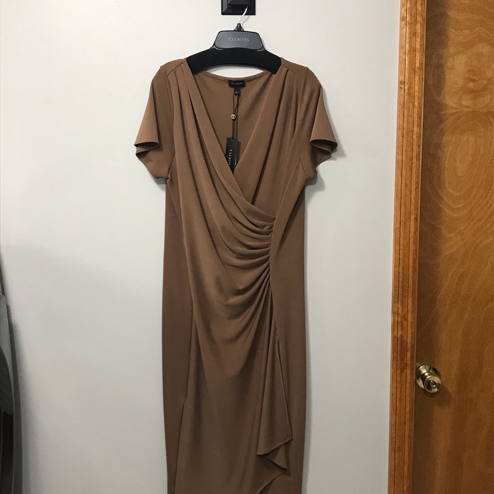 Talbots  Faux-wrap Dress L